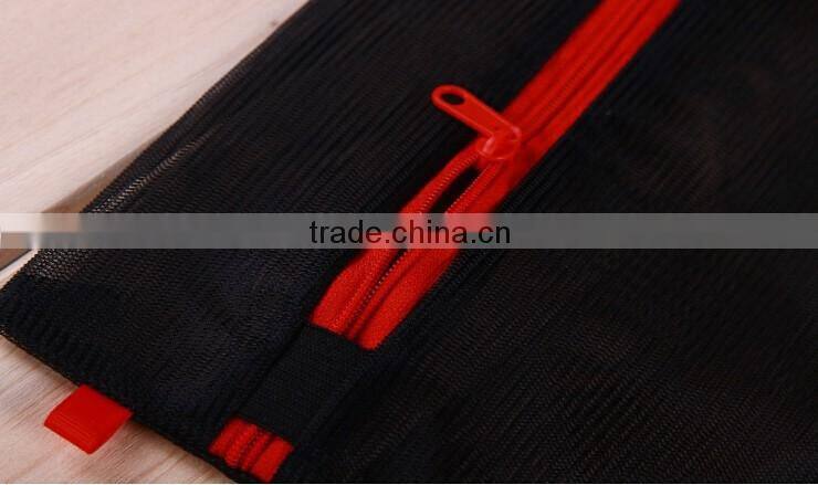 YIWU RODA 100%polyester exquisite embroidery square black washing bag