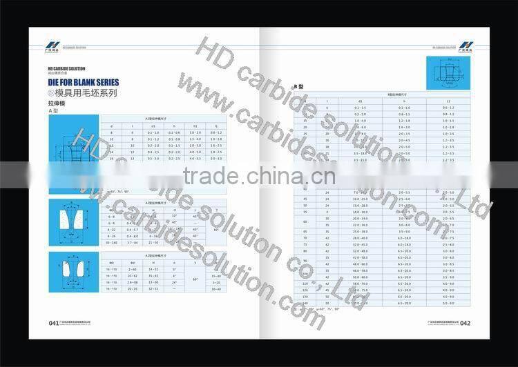 Cemented carbide stamp dies