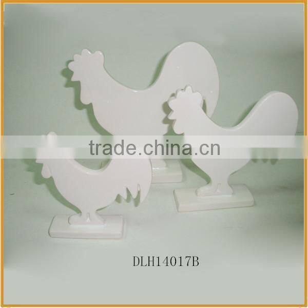Vivid image delicate process ceramic cock garden decoration