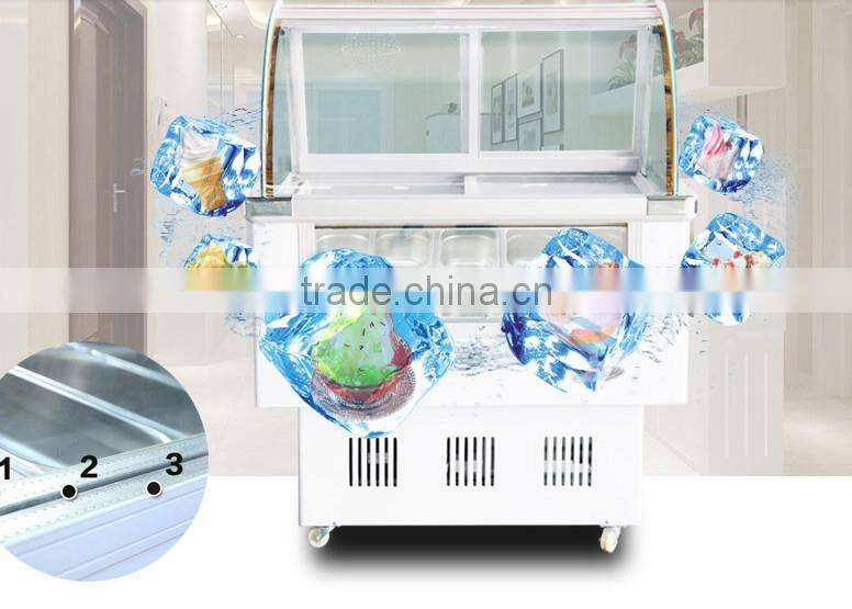 Commercial Ice Cream dispaly showcase for sale