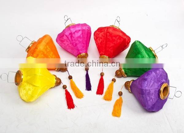 Wholesale decorative lantern Chinese silk cloth lanterns