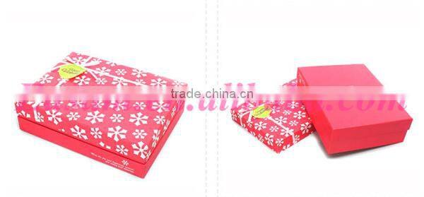 Merry christmas snowflake printed rectangle 3 sizes christmas gift box