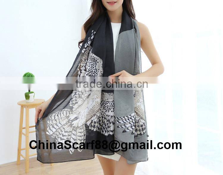 Wholesale owl print scarf