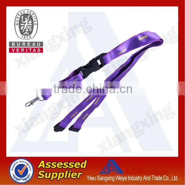 Free sample Polyester heavy elastic fishing lanyard Imprint your logo