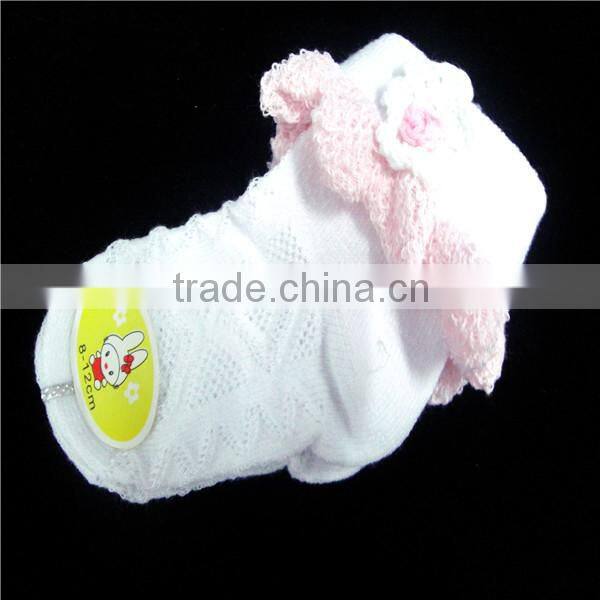 Hot selling fancy cotton baby girl socks spain