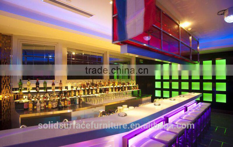 modern LED bar counter gorgeous design