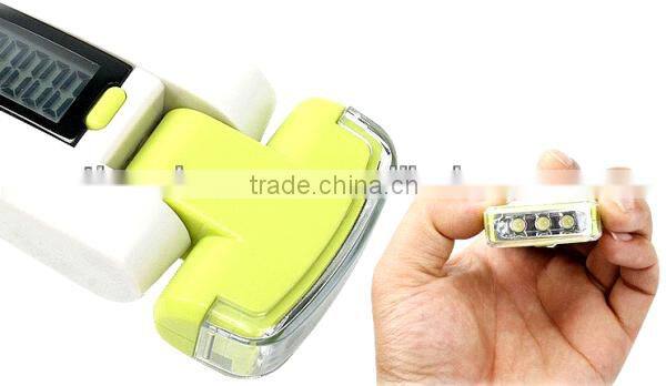 LCD Display Multifunctional Pedometer,digital led flashlight pedometer