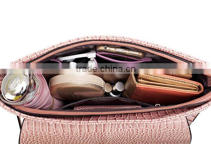 PU Crocodile Leather Woman Single Shoulder Bag