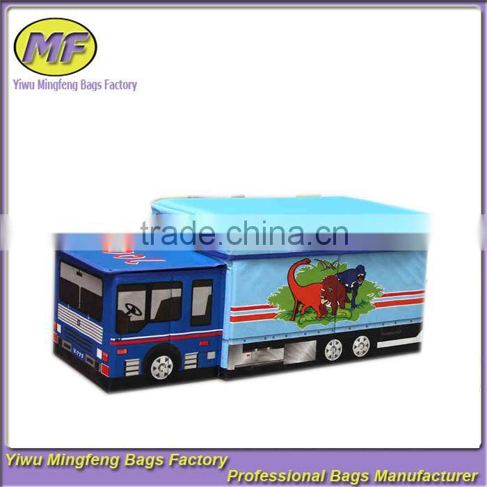 Cartoon car stool toy storage box storage box Oxford cloth stool creative oxford cardboard