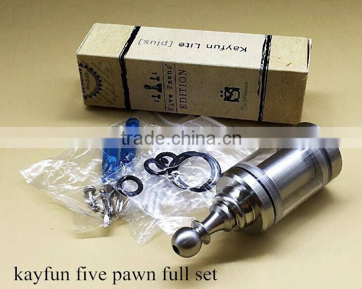 new 2.5ml Kayfun Five Pawns RBA tank kit with tool bag in store fast delivery alibaba factory