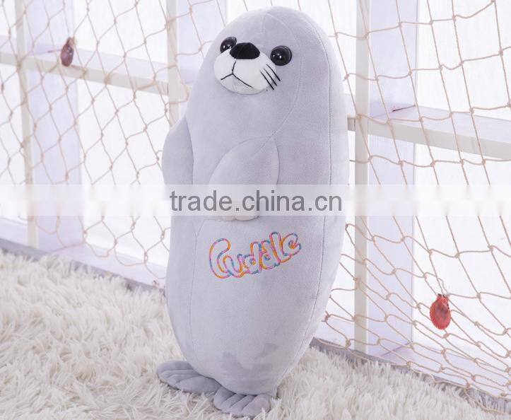 Plush lifelike sea lion animal plush pillow doll accept custom LOGO toys as gift