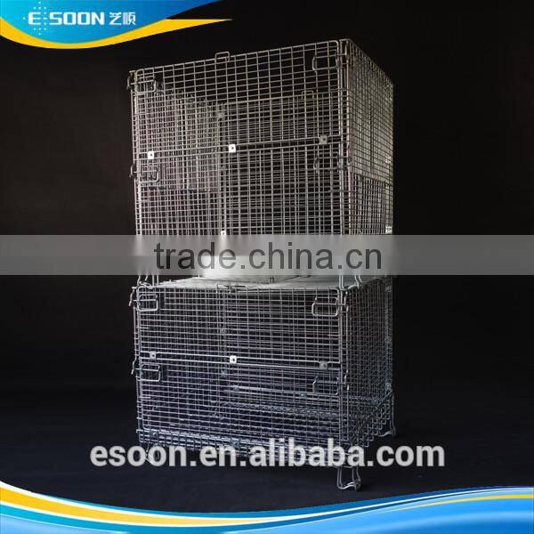 Wire Mesh Pallet with Built-In Hollow Sheet Warehouse cage