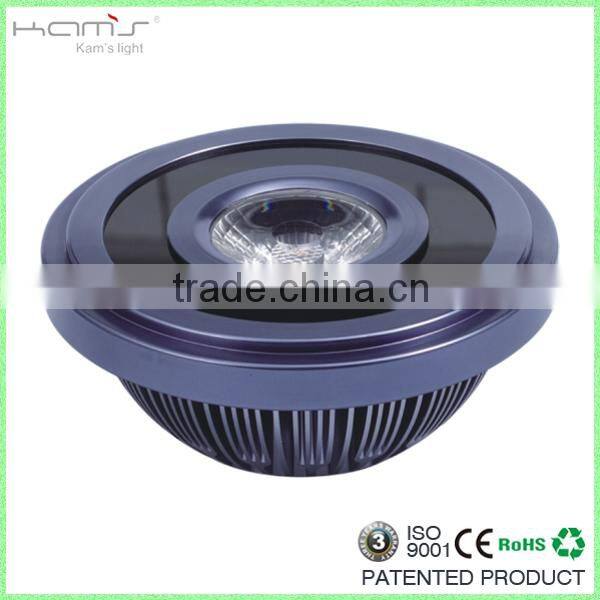 12W beautiful design best selling high quality cob led downlight ar111