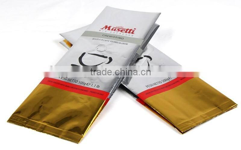 Alibaba manufacturer Best selling Side Gusset heat seal Coffee bag with one way valve