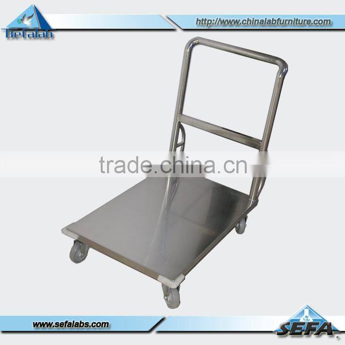 Stainless Steel Flexible Laboratory Hand Trolley