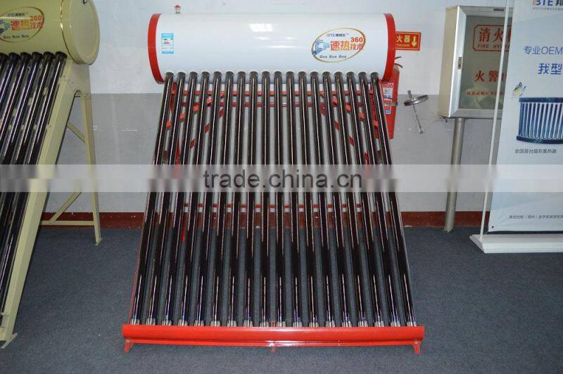 Non pressurized solar water heater