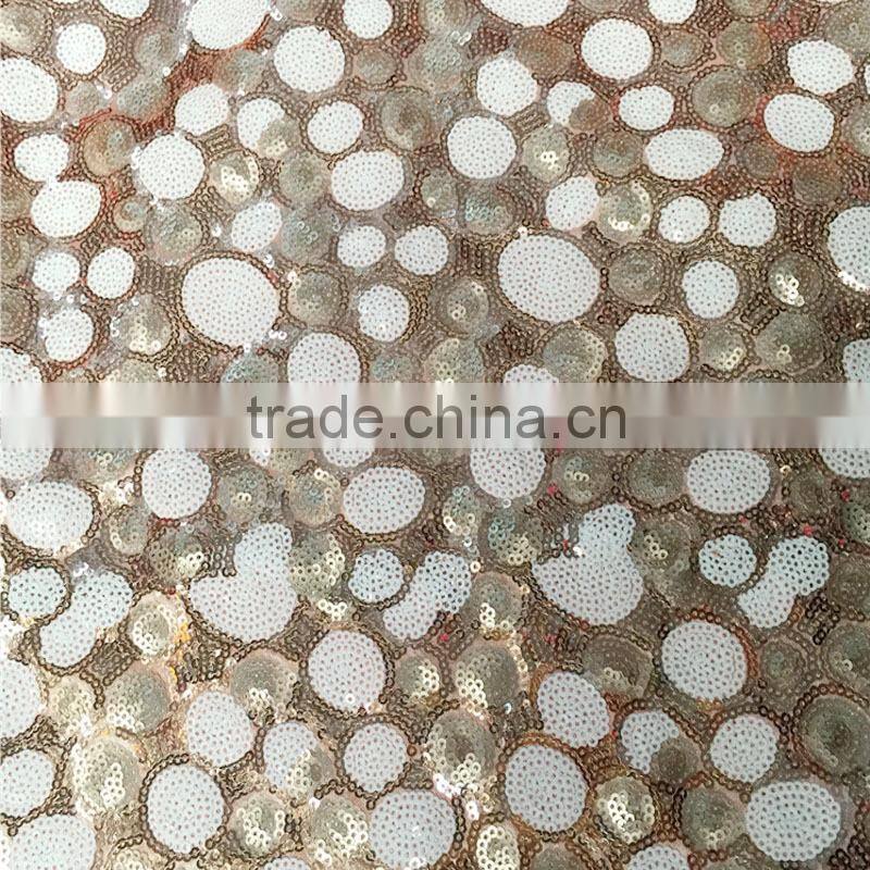colorful circles embroidery dots sequins fabric