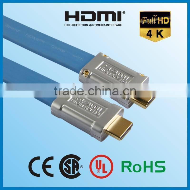 blue certified falt hdmi cable