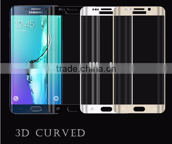 3D full cover tempered glass screen protector for Samsung galaxy s6 edge/S6 edge Plus,for Samsung S6 edge tempered glass