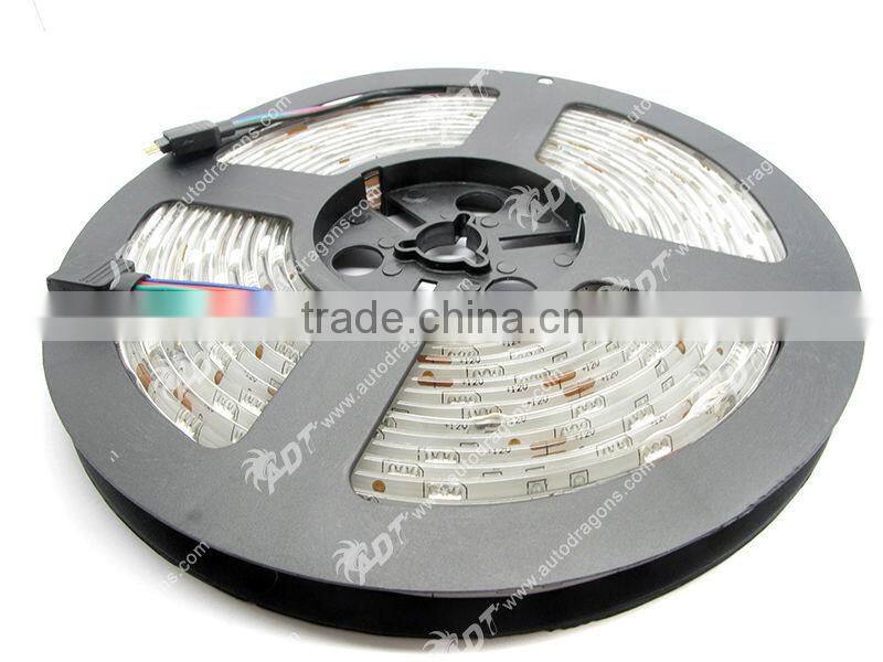 2016 Hot Waterproof 12V 5M flexible 5M 150 RGB 5050 remote control rgb bulb