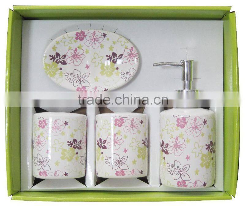 Eco-Friendly ceramic bathroom accessories set