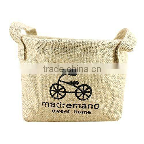 Cotton Fabric Creative Decorative Patterns Storage Bags