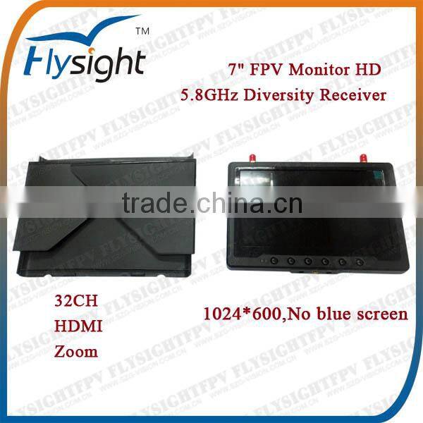 D528 32CH 5.8GHz FPV Monitor 7 inch HDMI for UAV RC Helicopter