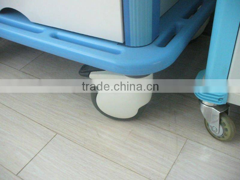 NFM44 Deluxe ABS Hospital Medicine Tray Trolley For Emergency Ward