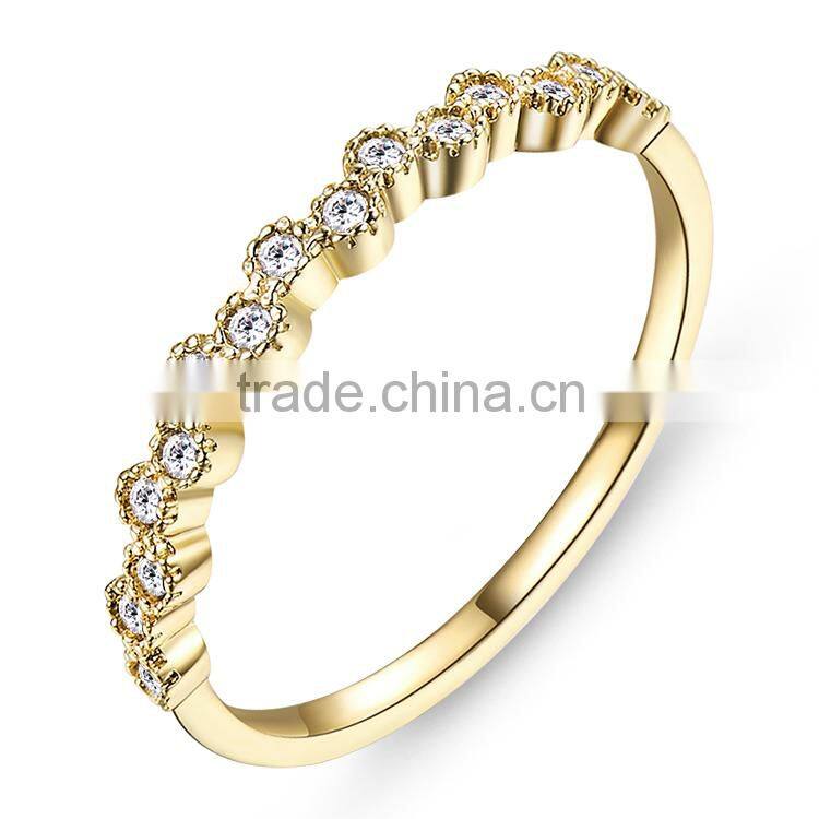 Ring 925 Sterling Silver All White CZ Ring Fashion Women Jewelry