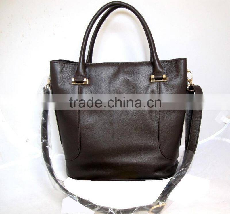 vintage style large simple leather laptop bag document tote bag women case