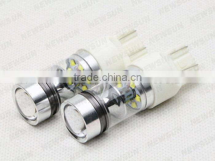 2pcs Super Bright 15SMD C ree XBD chips LED Red T20 7443 W21/5W Car Tail Led Bulb Light Brake Lights Fog Lamps 75W