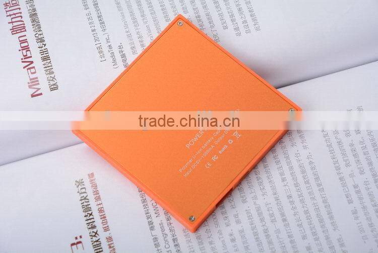 2016 super thin slim 2600mah power bank li battery for business gifts for Iphone