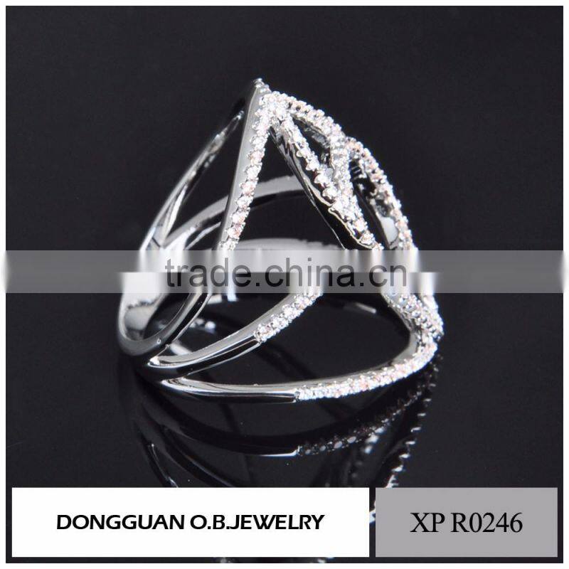 New arrival wedding 2016 latest design white gold ring for women