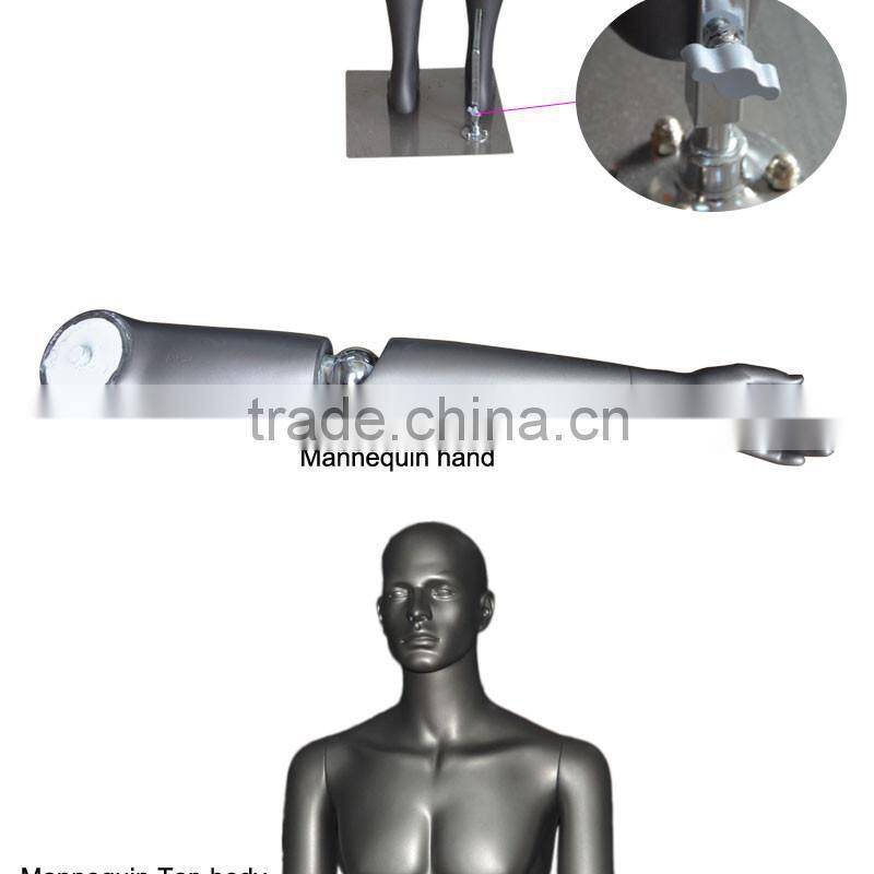 Wholesale fiberglass brand custom gun black chrome hot sex perfect girl mannequins