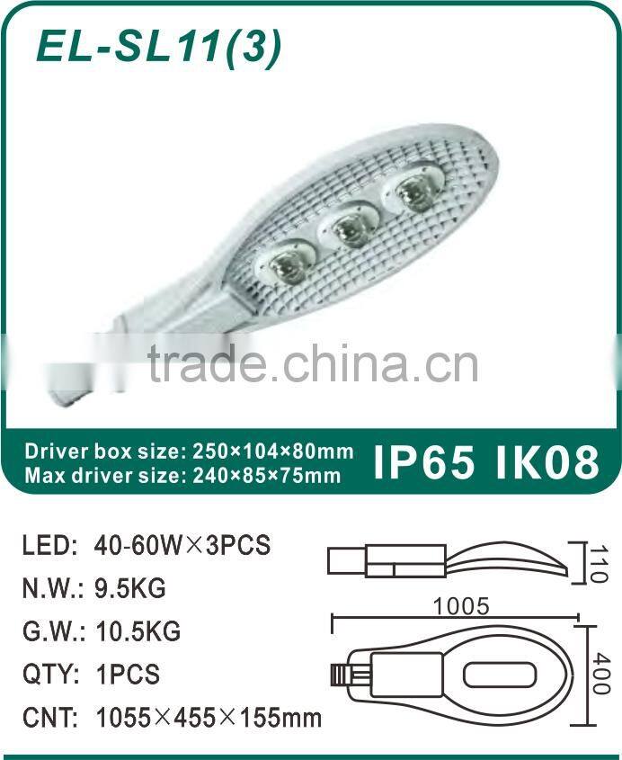 120W-180W Everlite Good Dissipation LED Die Cast Street Light Housing/Fixture