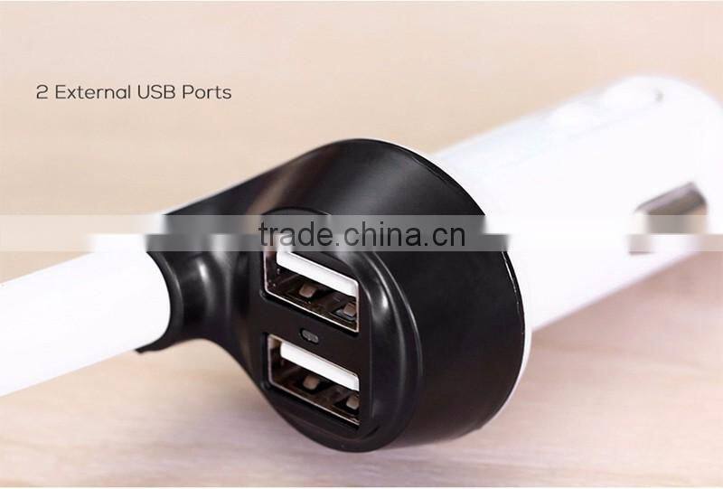 Upgraded Mini Car Aromatherapy Humidifier Air Purfier Essential Oil Aroma Diffuser Mist Maker with 2 USB HUB USB Charger