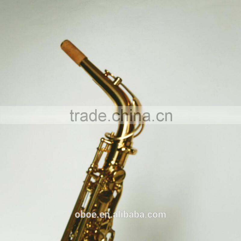 High class hot sale Eb gold lacquer alto saxophone