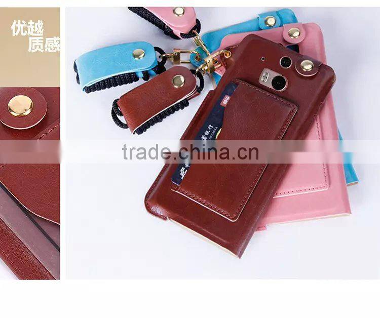 For HTC one m8 pu leather case,wallet cover mobile phone case for HTC one m8
