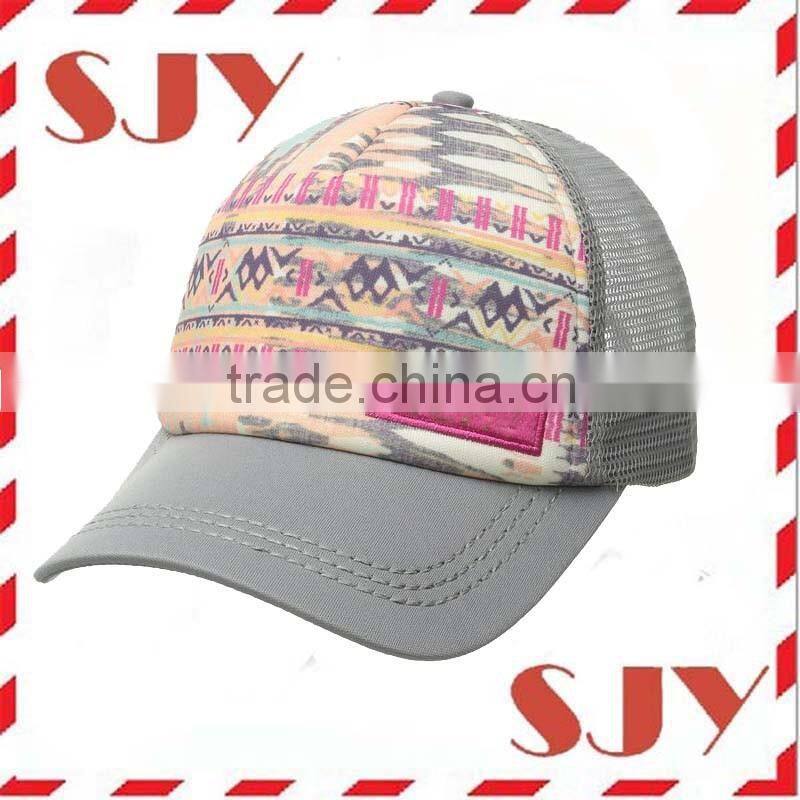 Custom Wholesale Printed Trucker Mesh Cap