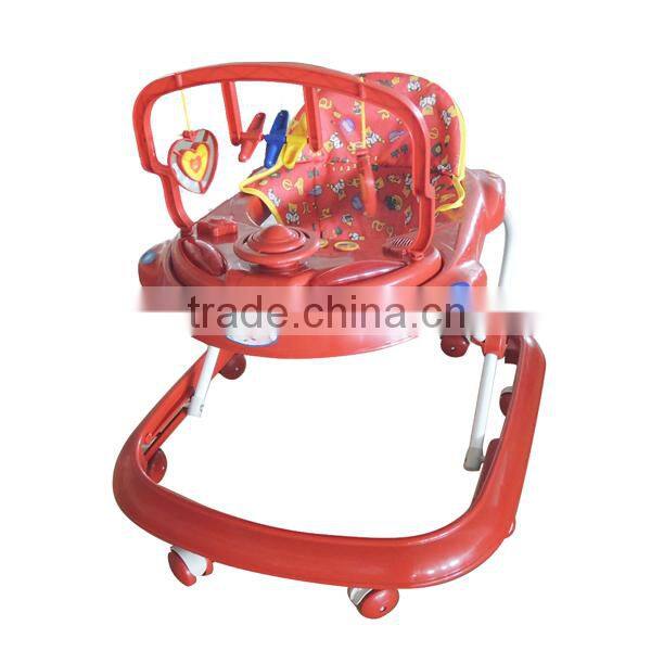 8 wheels cheapest wholesale rolling baby walker made in china
