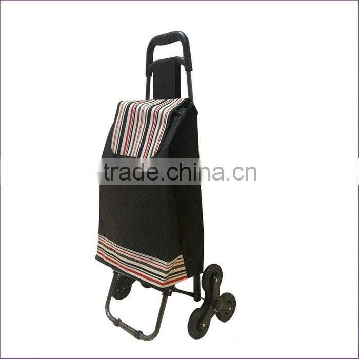 Custom Wholesale Fabric 3 Wheeled Shopping Cart For Climbing Stair