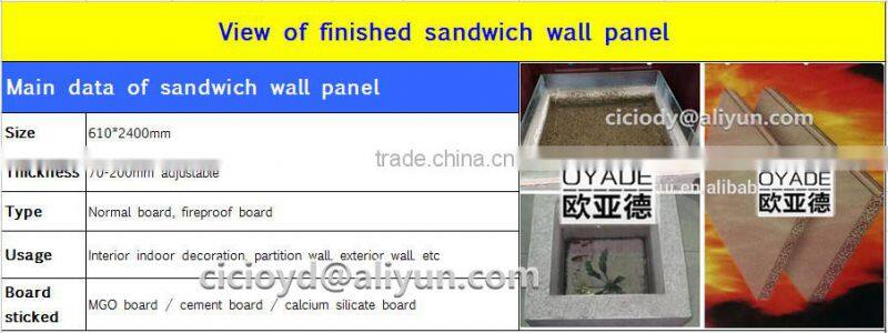 light thermal insulation eps cement solid foam board machinery 100000 sqm/year