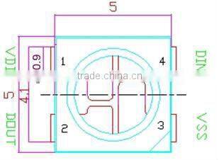 addressable rgb led strip dc5v 60 pixels/m waterproof