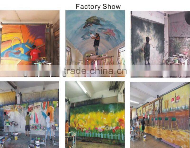 Muslin Scenery Background Hand Painted Backdrop