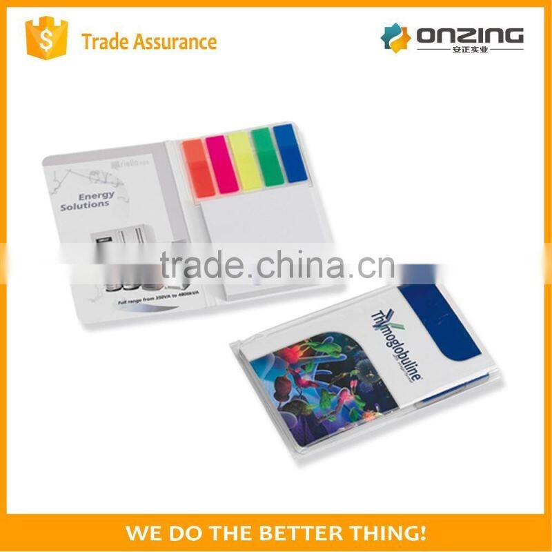 Onzing custom sticky notes sticky paper notepad with cover
