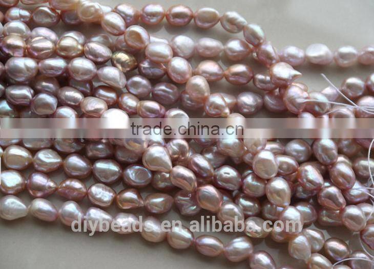 10-11mm Natural white Freshwater pearls AAA grade baroque Pearls