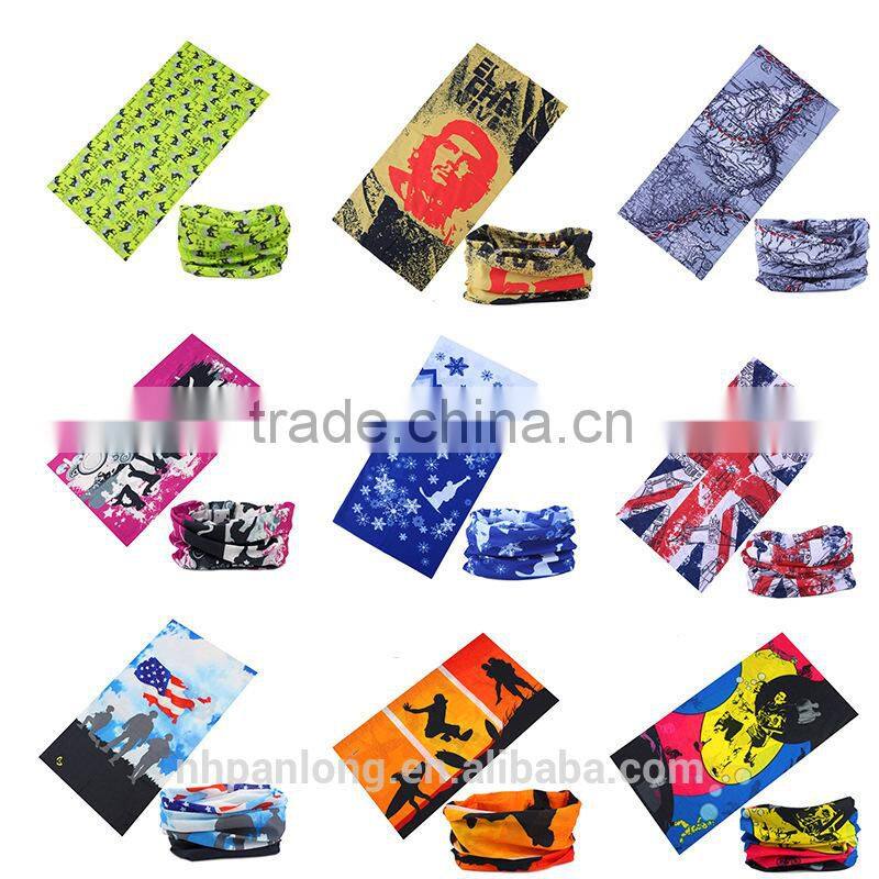 100 polyester elastic seamless neck tubular bandana
