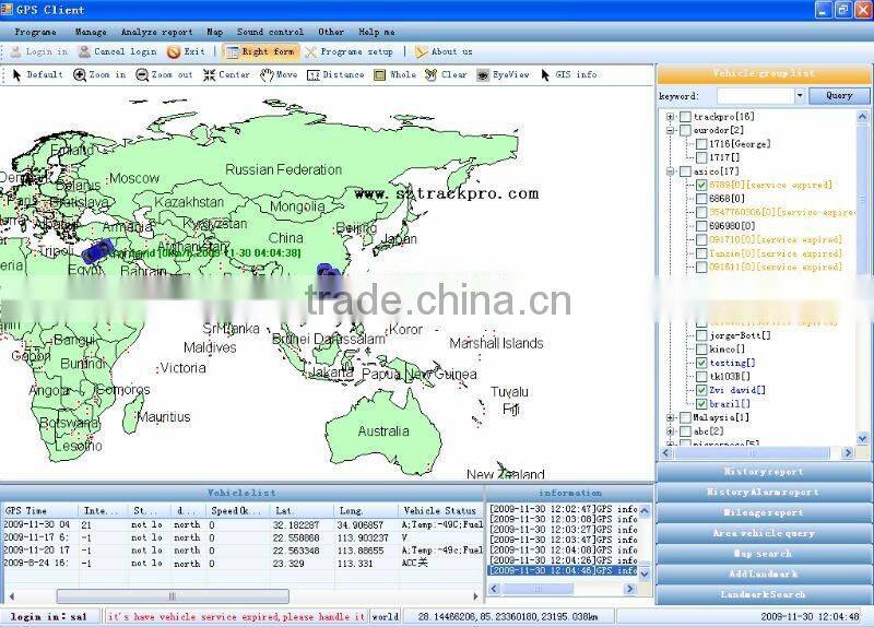 Online real time pc /mobile/ web based gps tracking system with google map