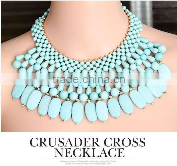 Bohemia Resin Vintage Choker Collar Pendant Statement Necklace Women Necklaces & Pendants Fashion Necklaces for Women 2014
