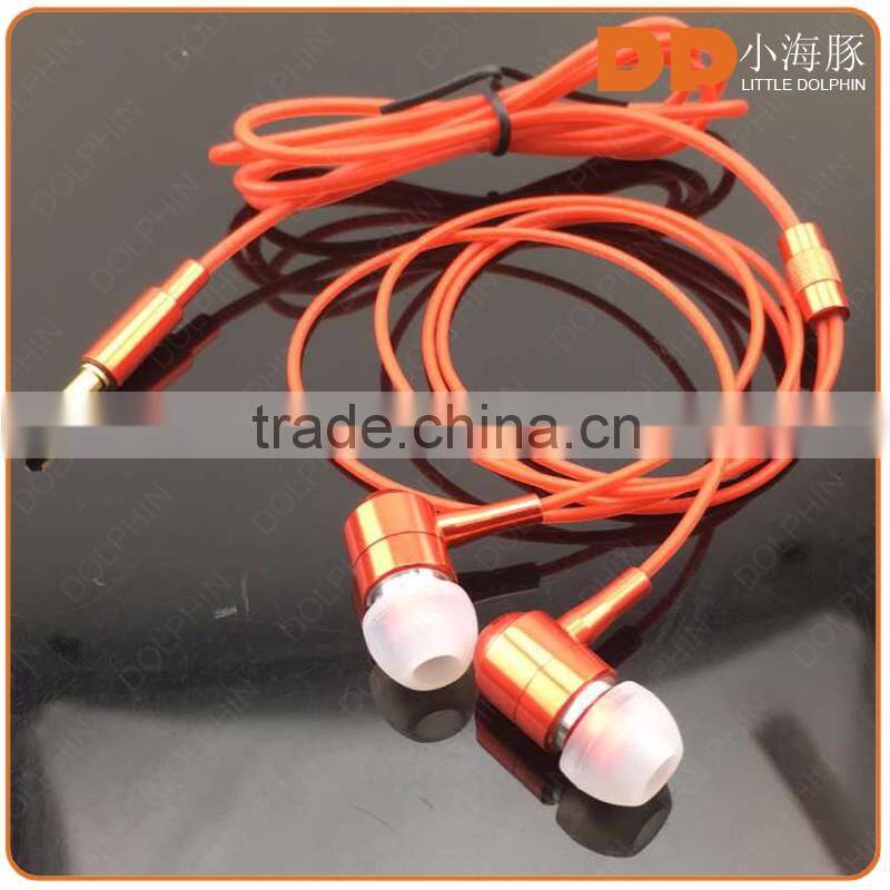 world best selling products fluorescence glowing metal earphone for huawei p9